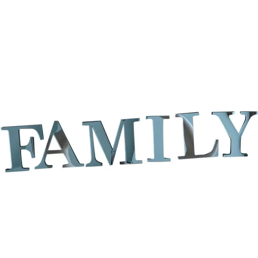 

Acrylic Mirror Letter Sticker Family Wedding Birthday Party Home Decorations Acrylic Mirror Letter Sticker dropshipping 18jun7