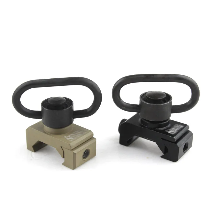 Quick Release Detach Push Button Sling Swivel Adapter Set Picatinny