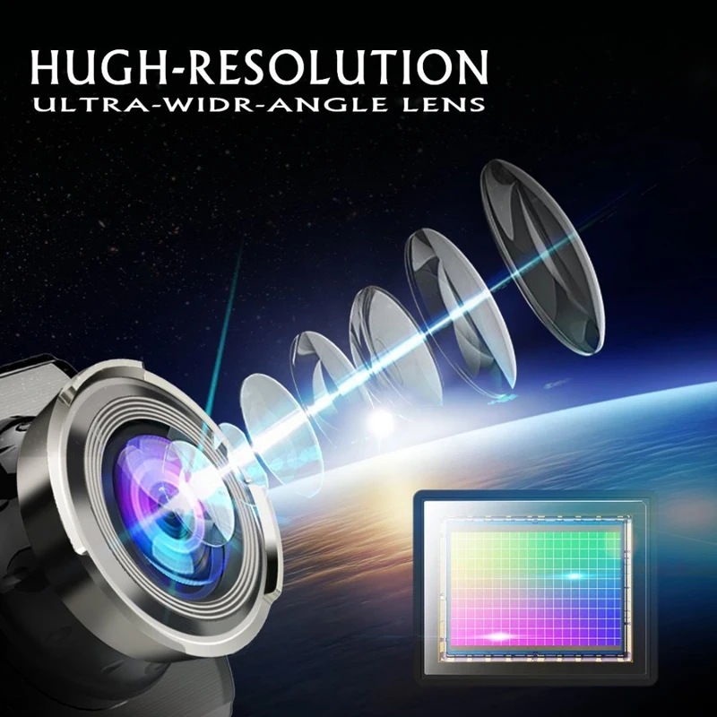 Dual Lens Car DVR Vehicle Camera Full HD 1080P 4 IPS Front+Rear Dash Cam  (8)