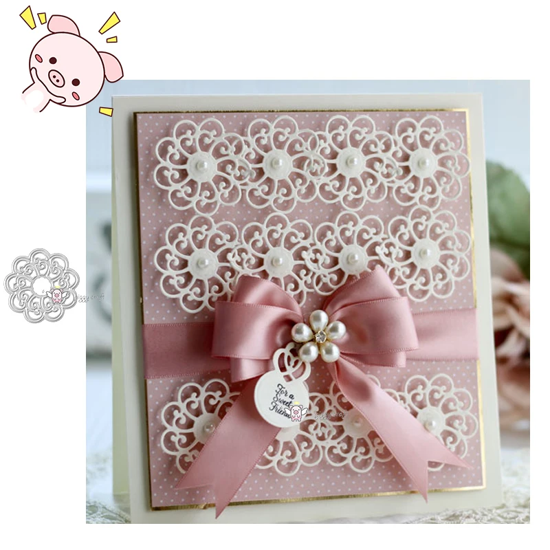 

PP Craft metal cutting dies cut die mold 2019 New Lace flower Scrapbook paper craft knife mould blade punch stencils dies