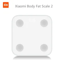 Xiaomi mi смарт-весы 2 mi fit приложение и состав тела Монитор Жира тела BMR тест скрытый светодиодный дисплей и большой коврик для ног
