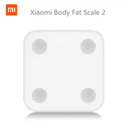 Новый оригинальный Xiaomi mi Smart Scale 2 mi fit APP & Body Composition Monitor Body Fat BMR тест скрысветодио дный тый светодиодный дисплей и большой коврик для ног