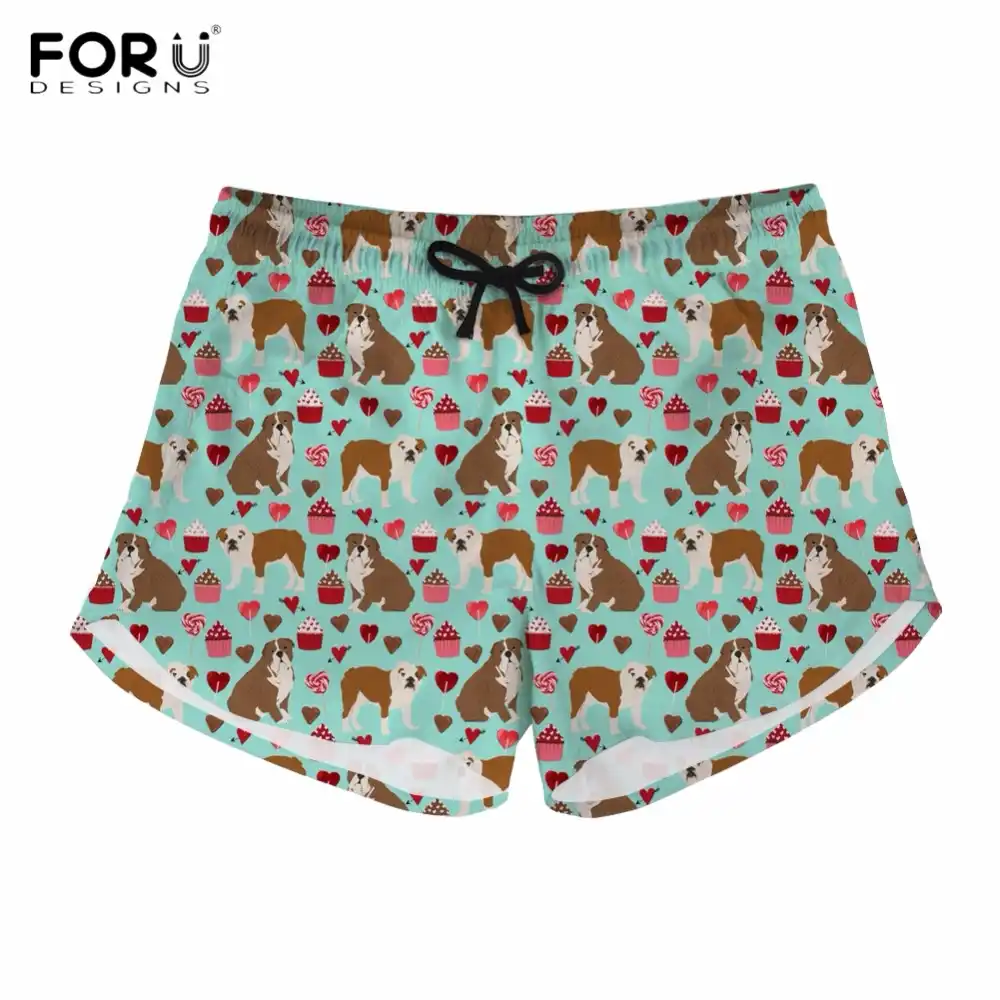 Forudesignsかわいい英語 英国ブルドッグプリント女性のショートパンツ夏ファッションティーン女の子の女性原宿セクシーなショートパンツ ショートパンツ Aliexpress