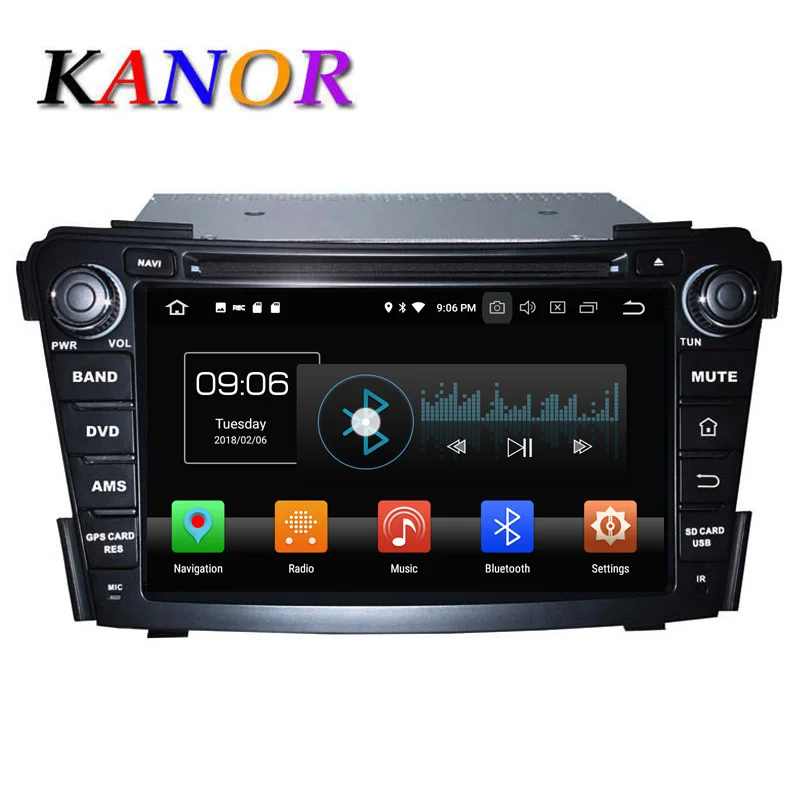 

KANOR Android 9.0 Octa core RAM 4g 2din Car Radio For Hyundai I40 2011 2012 2013 2014 Video Player Multimedia WIFI Audio SWC Map