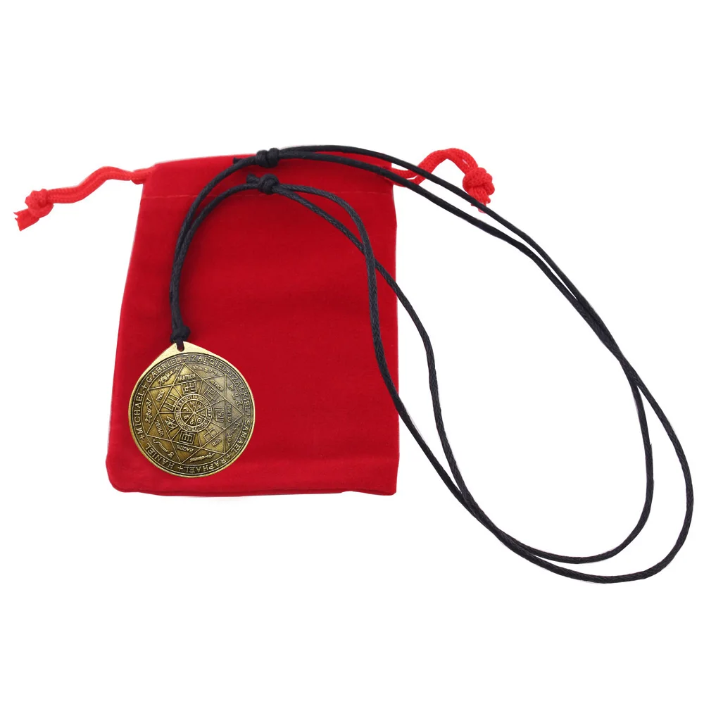 The Seal of the Seven Archangels by Asterion seal Salomon kabbalah amulet пшеничный браслет кожаный Подвеска