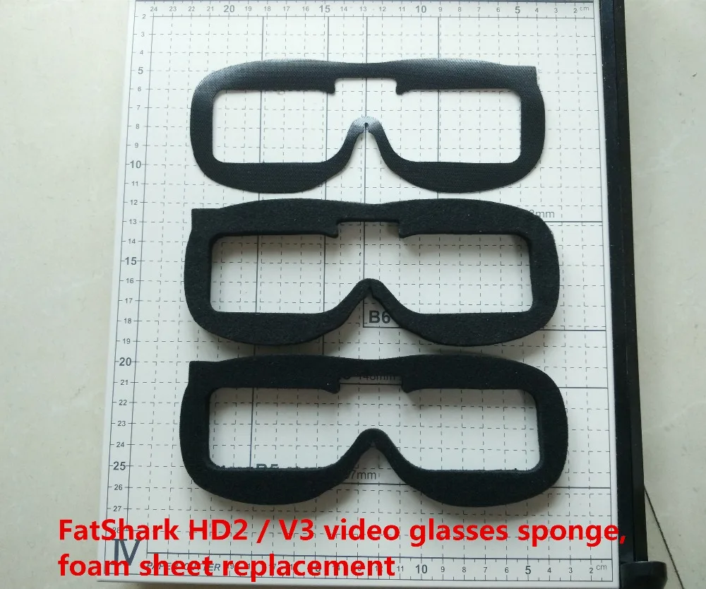 FPV Mini Quadcopter FatShark HD2 V3 video glasses sponge foam sheet replacement