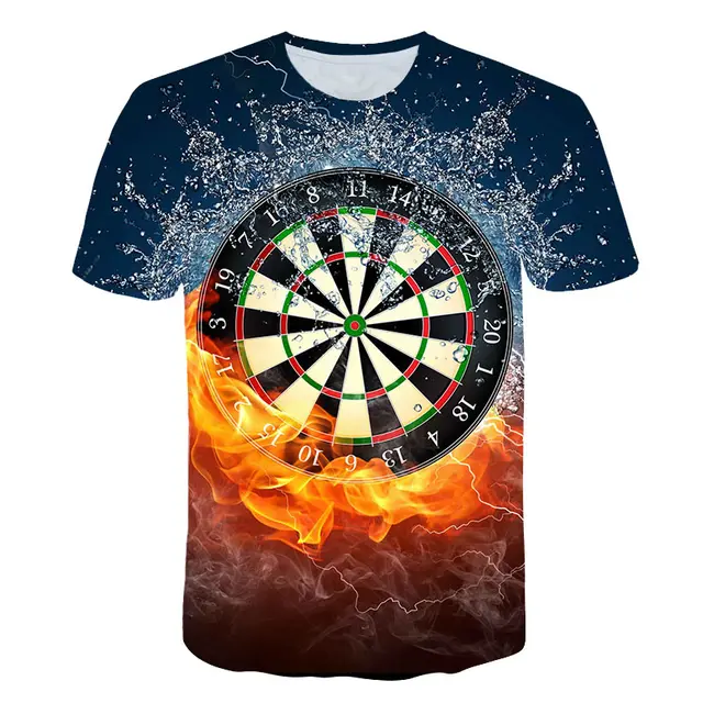 2019 3DT shirt dart board T shirt dart throwing game graphic T shirt short sleevein TShirts