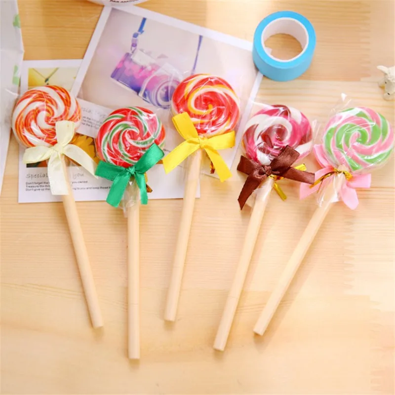 

(3pcs/lot) Cute candy style lollipop ballpoint pen Kawaii ballpoint pens for school Stationery Office supplies (dd-1015)