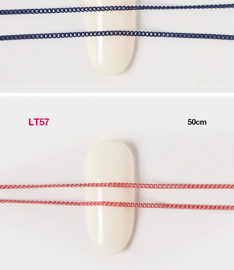 1 шт 20 см ультра-тонкая цепочка для ногтей металлическое украшение из розового золота гвозди шпильки очаровательные 3D DIY черный дизайн ногтей Deisgns