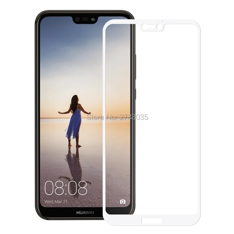 Для Huawei P20 Lite / Nova 3e 5 84 &quotновая твердость 9H 2.5D полное покрытие закаленное стекло