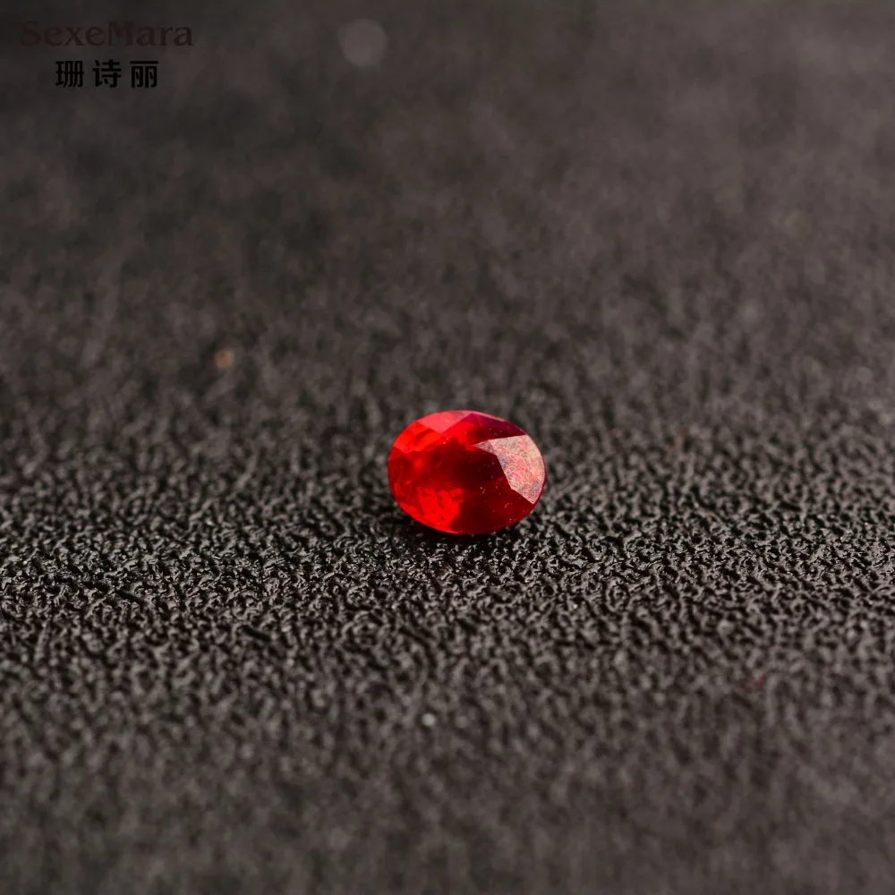

0.94 * 2 ct carats of pure natural color gemstone from Thailand having professional certification Ruby earrings loose stone