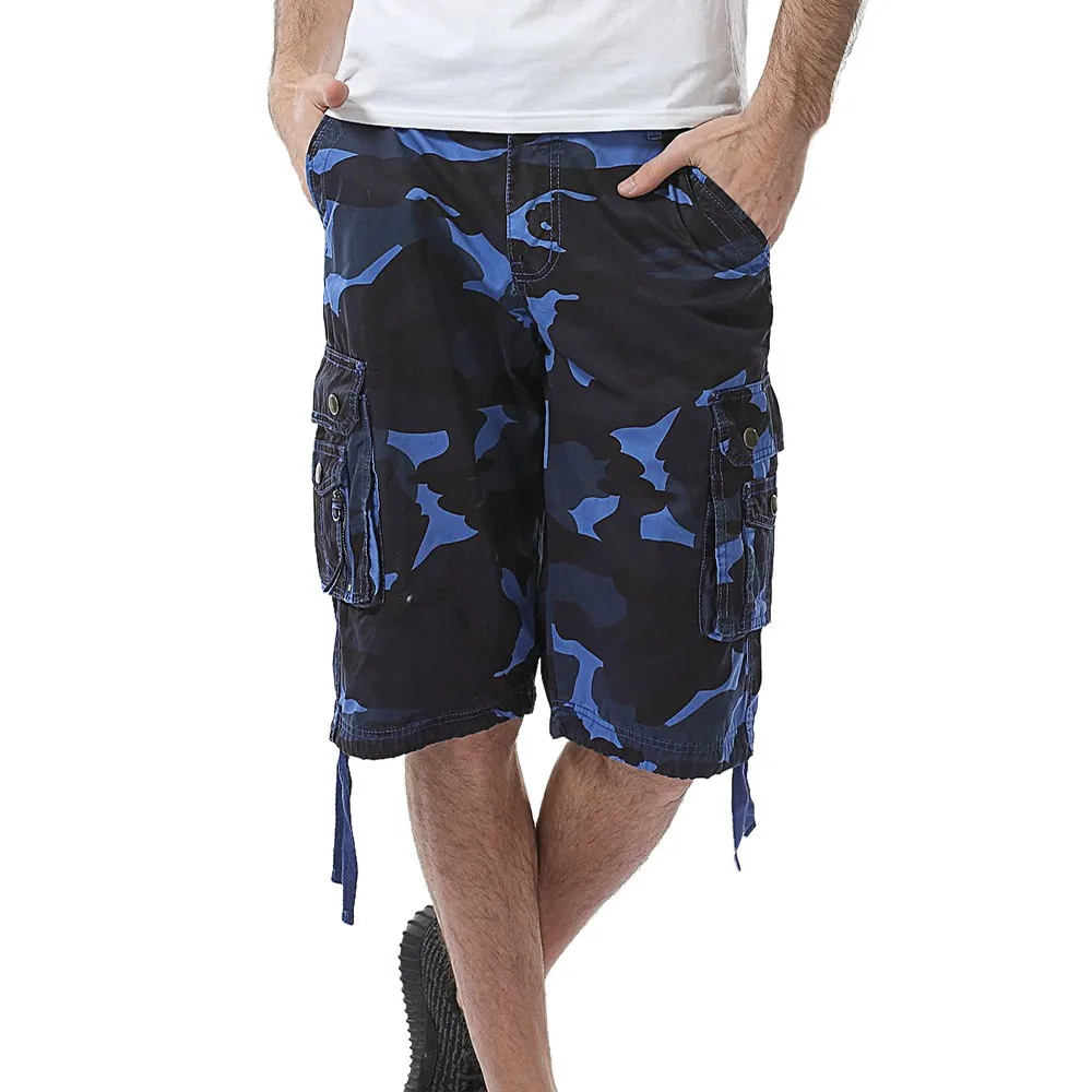 2019 Новый Стиль Популярные мужские's Повседневное камуфляж карман пляжные работы короткие брюки шорты-карго высокого качества продаж c0321