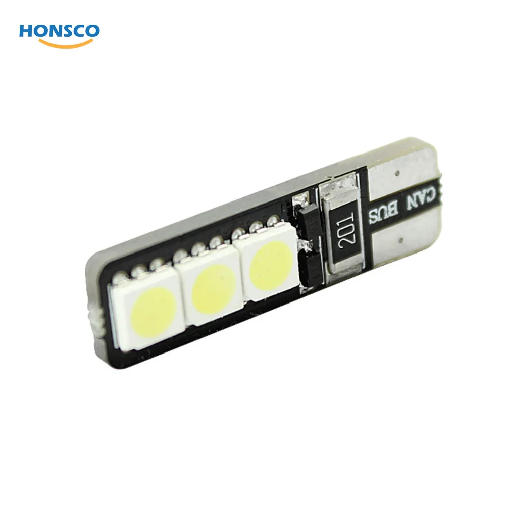 4X W5W T10 6 SMD 5050 LED 194 168 Автомобильные Боковые Ксеноновые белые огни DC 12V клиновидный