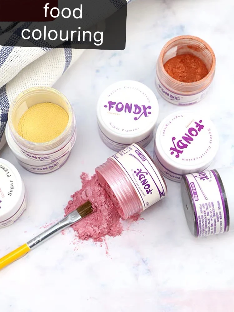 

16 Colors Food Coloring Sparkling Powder For Creative Mouse Fondant Cake Macarons Chocolate Decoration 3g/piece