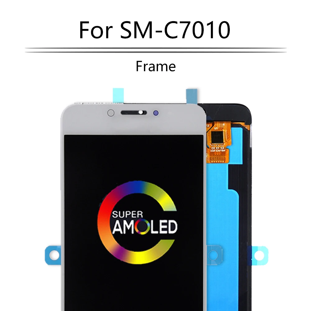 5," Super AMOLED для samsung Galaxy C7010 ЖК-дисплей Дисплей Сенсорный экран дигитайзер для samsung C7 Pro ЖК-дисплей Дисплей SM-C7010 Дисплей