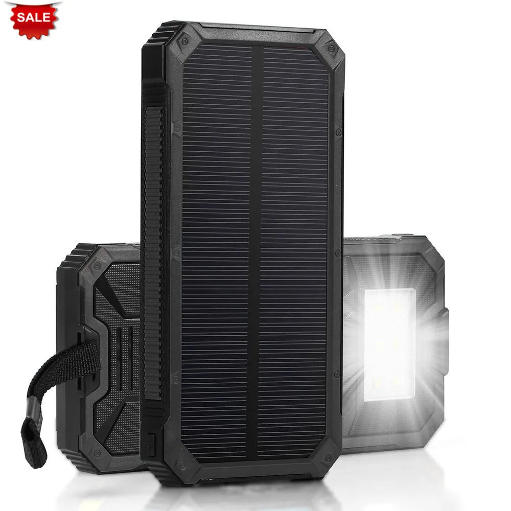 

PowerGreen Solar Power Battery Charger 15000mAh Solar Powerbank Mini Solar Panel Battery Bank for Apple for Samsung