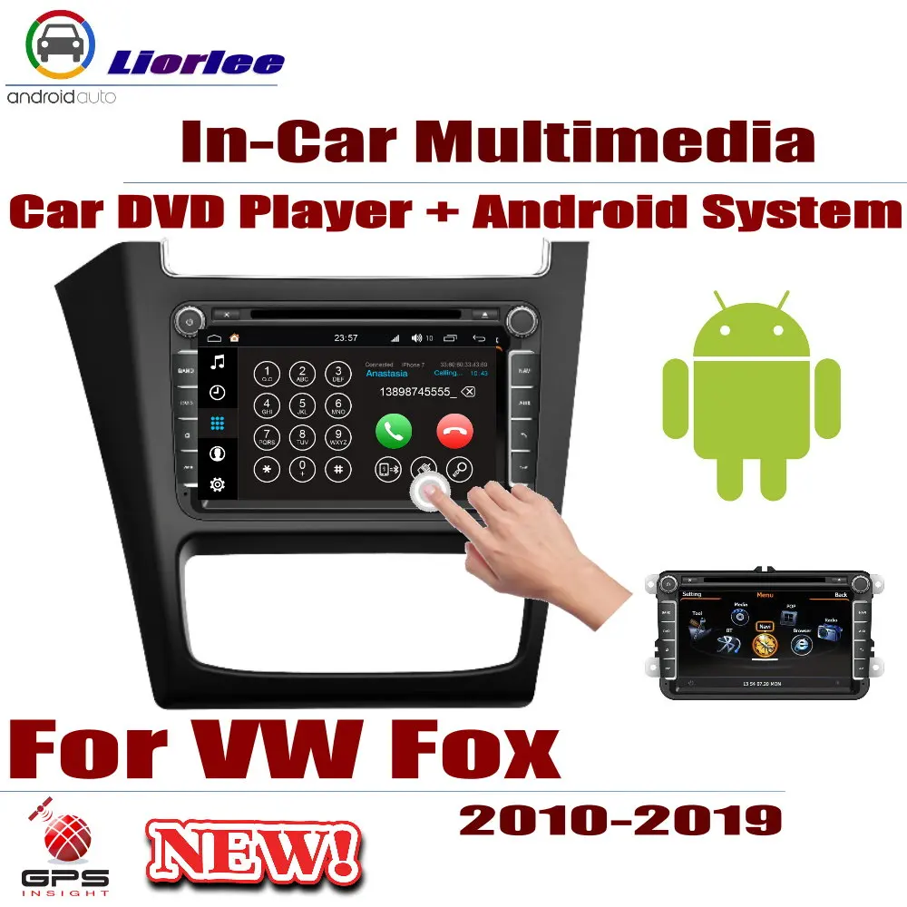 Для Volkswagen VW Fox CrossFox SpaceCross Автомобильный мультимедийный плеер Android DVD gps навигационная система HD экран радио дисплей wifi