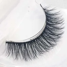 3 пары накладных ресниц 3D толстые поперечные натуральные накладные ресницы удлинение высококачественное волокно синтетические волосы ресницы