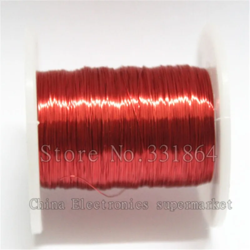 Купить 100 М КРАСНЫЙ ОБМОТОЧНОГО ПРОВОДА 0,2 ММ ЭМАЛИРОВАННЫЕ МЕДНАЯ ...