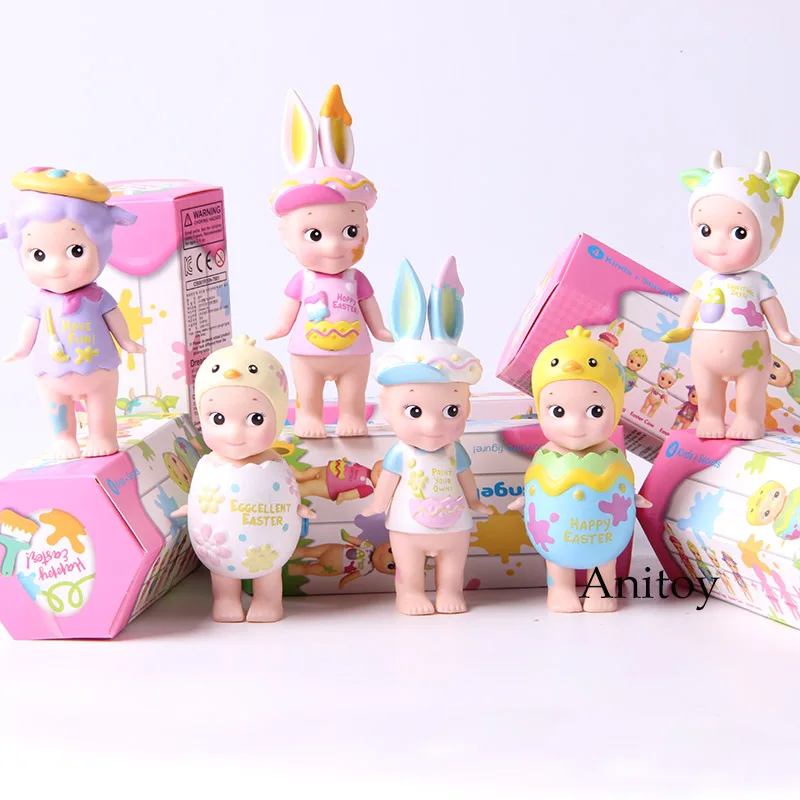 

Sonny Angel 2018 Easter Series Mini PVC Action Figures Collectible Model Toys 6-pack