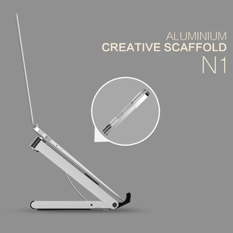  Aluminum Alloy Notebook Stand Portable Adjustable Computer Stand High Quality Phone Pad Laptop Calc