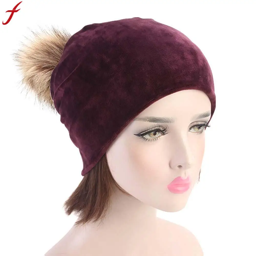 2018 New Arrival Women Velvet Hats Winter Ladies Hat Woman Warm