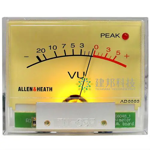 Precision VU meter level meter Peak DB table Audio Volume Unit