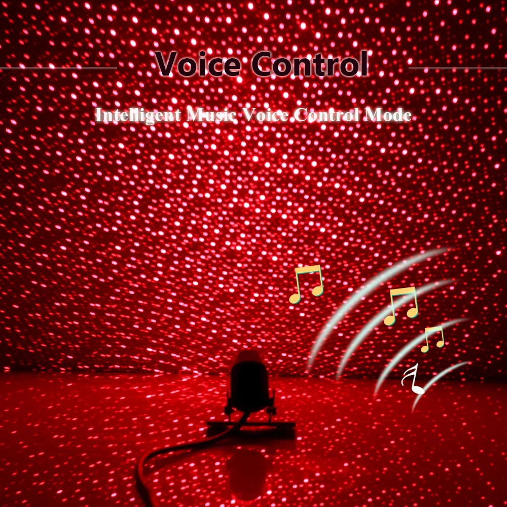 YOSOLO пульт дистанционного управления атмосферная окружающая звезда Свет Голосовое управление декоративный свет DJ музыка музыкальная лампа украшение интерьера