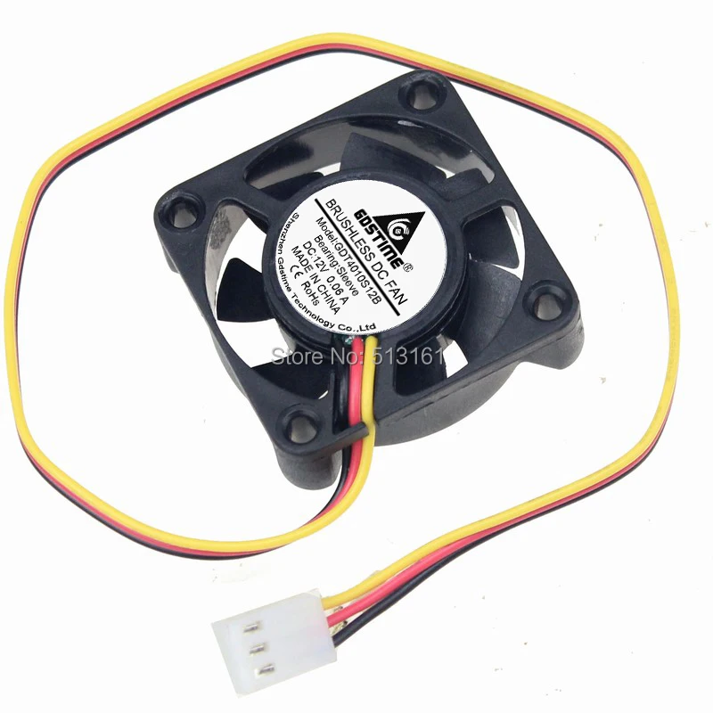 Кулер для процессора 2 шт./лот Gdstime 40 мм 4 см 3 контакта 12 В 4010 дюйма|case fan|3 pinpc cpu cooler |
