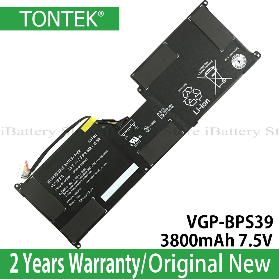 

VGP-BPS39 Genuine battery for Sony VAIO Tap 11 BPS39 SVT11213CGW SVT11215CGB/W SVT11215CW SVT11213CXB SVT11219SCW
