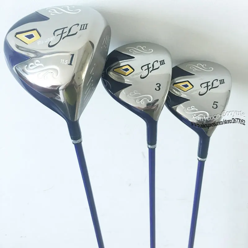 Cooyute جديد النساء نوادي الجولف Maruman FL III نوادي الغولف مجموعات كاملة محرك الممر السالك الخشب الحديد حقيبة غولف الجرافيت نوادي رمح