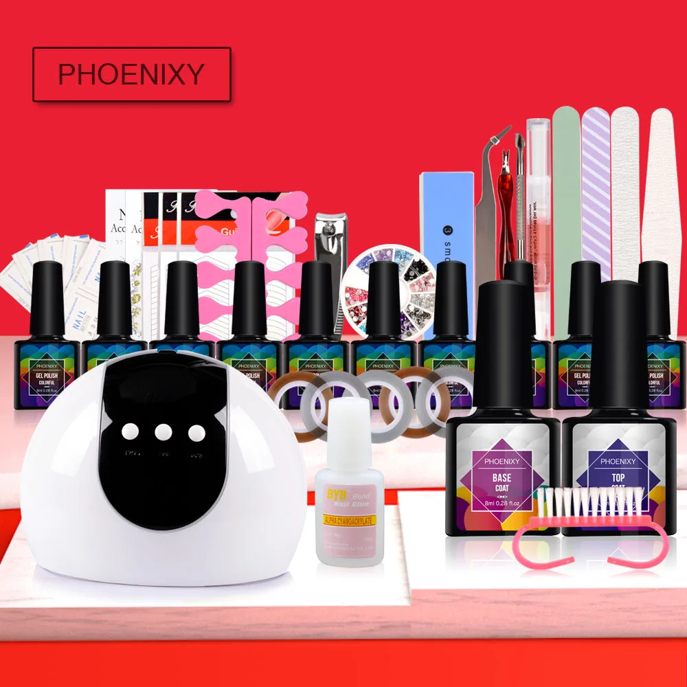 

Manicure Set Gel Nail Polish 24W Lamp For Nails Dryer Nail Gel Polish Manicure Pedicure Tools Sets For Nail Gel Art Set Tools
