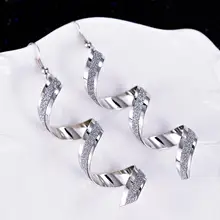 Punk Women Twist Spiral Earrings Lady Girl Dangle Earring Charm Jewelry Valentine’s Day Gift Silver Gold Black Long Earrings