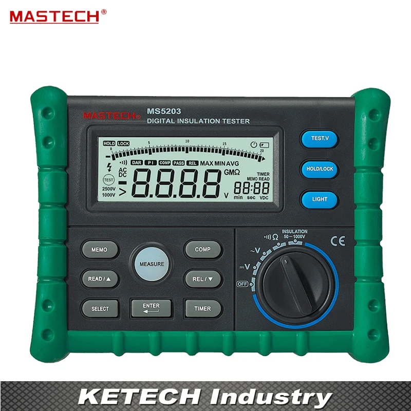 Digital Insulation Resistance Tester Multimeter 10G 1000V MASTECH
