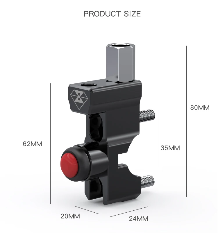 

22MM Handle Motorcycle Switch Bike Light Switch Motocross Speaker Push Button Motor On-off DIY Reset/Self-locking Switch