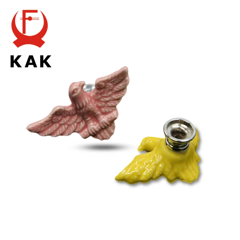 KAK Мультфильм Орел ястреб керамические ручки ящика кухонный шкаф дверные для