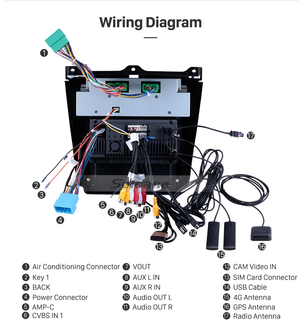 Clearance Seicane Car DVD Radio Multimedia player GPS Navigation For 2003 2004 2005 2006 2007 Honda Accord 7 Support DVD 1080P Video OBD2 21