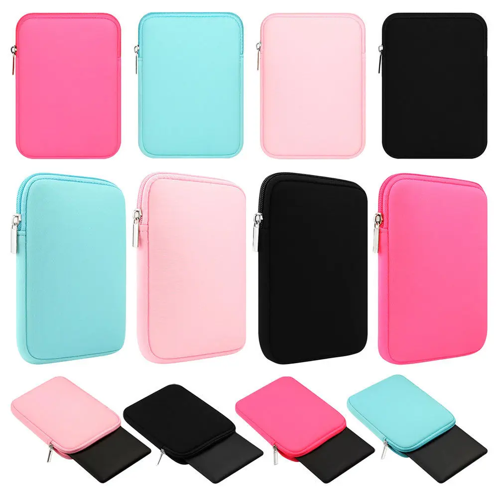 

Universal Tablet Sleeve Bag Case Pouch For iPad 2 3 4 Air 2 1 Shockproof Sponge Zipper Pocket Cover For iPad 9.7'' 2017 2018