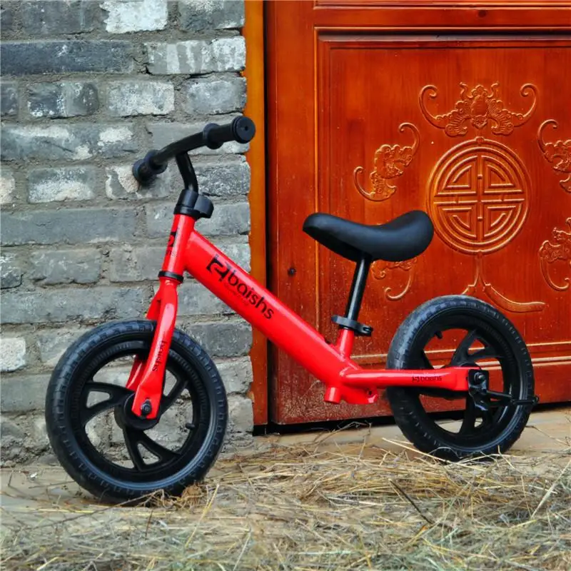 Мини-скутер, балансировочный велосипед, безопасное большое колесо, регулируемая высота, двухколесный скутер для детей, От 2 до 6 лет, игрушки для детей, мальчиков - Цвет: Красный