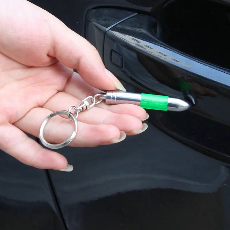 

Car anti - static key chain bullet - type contact head Eliminate static electricity