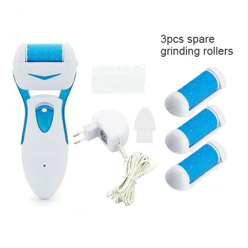 

Rechargeable foot callus remover pedicure tool feet care machine dead skin exfoliating callous removal + 3pcs grinding roller