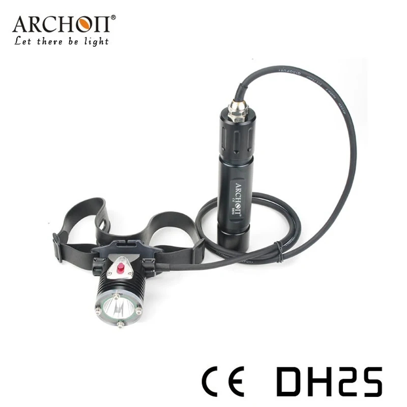 Archon DH25 WH31 Cree XM-L U2 канистра акваланг для подводного плавания дайвинга светодиодный задний фонарь с 26650 Батарея и Зарядное устройство