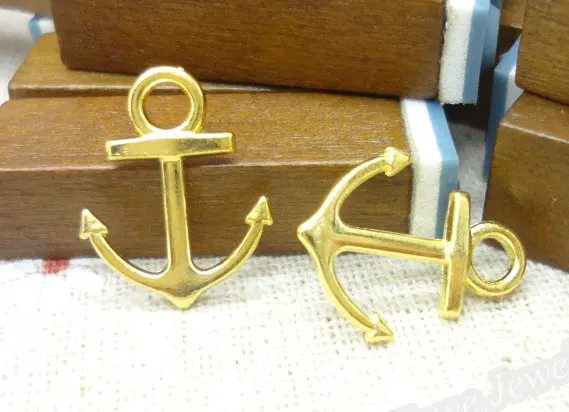 

Free Shipping Golden Anchor Connector Pendant Charm/Finding,for Bracelet,DIY Jewellry Accessory