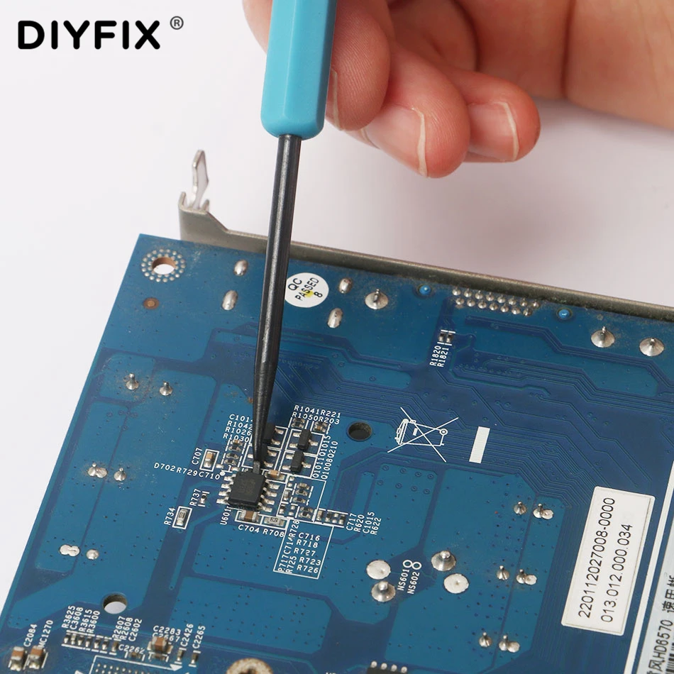 DIYFIX 6 в 1 стальной паяльник вспомогательный BGA PCB ремонтный набор инструментов прецизионные электронные компоненты сварочные шлифовальные чистящие ручные инструменты