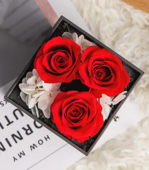 Подарок на день матери, Роза Красавица и чудовище, романтические подарки на день Святого Валентина, вечная эксклюзивная Роза в стеклянном куполе, подарок на день рождения - Цвет: 014