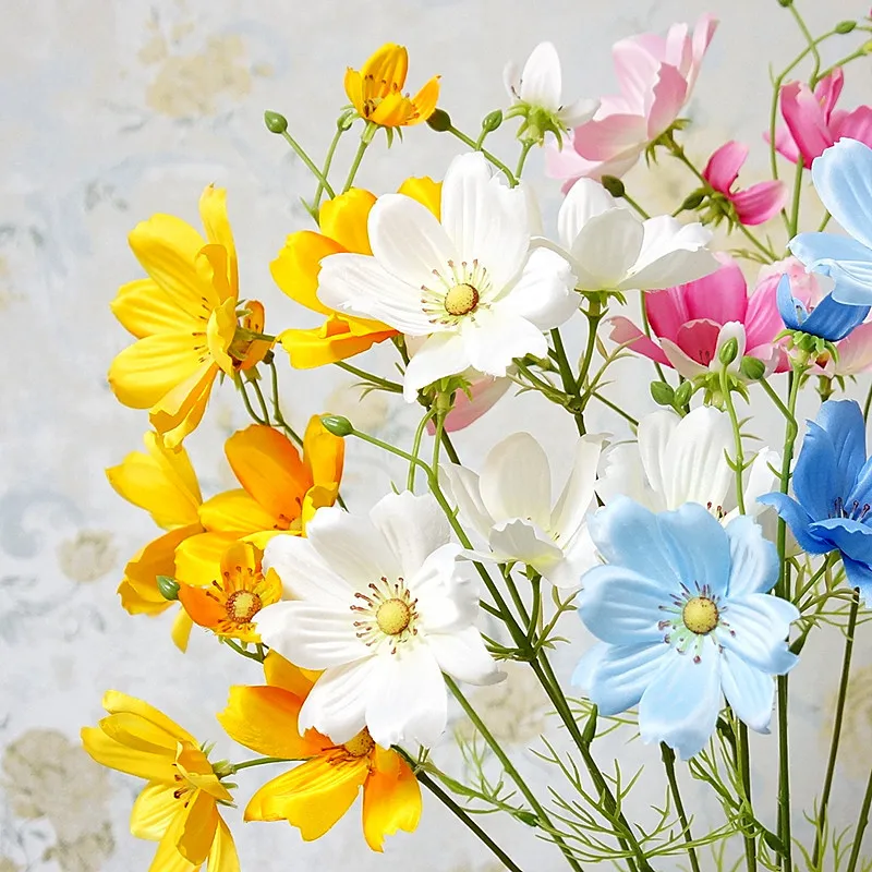 New Persian Gems Flower White Silk Artificial Flowers Look Real Flower White Silk Artificial Flowers