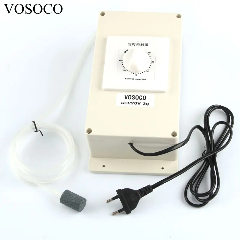 

2000mg/h Ozone Generator Machine 8L/h with Timer for Fruits vegetables meat Food Water Air Sterilizer Purifier treatment 220V
