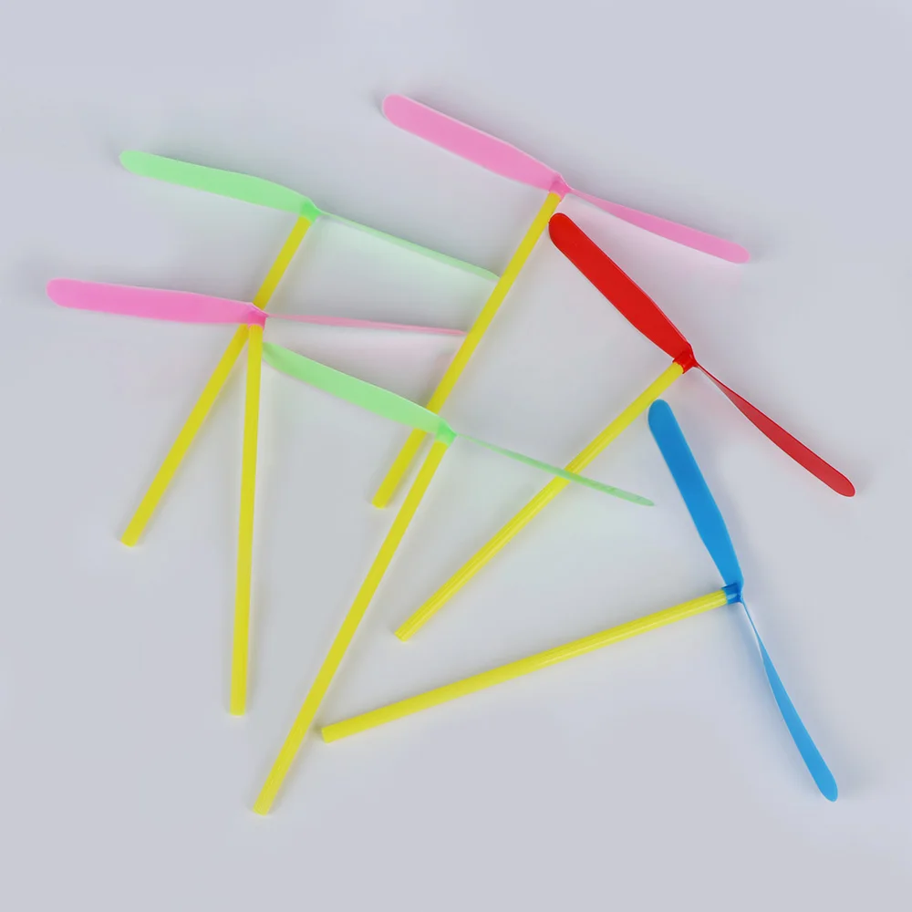 

10pcs Plastic Dragonfly Category Toy Funny Outdoor Hand Rubbing Flying Dragonfly Category Toy Sports