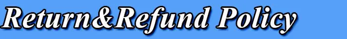 UK Return and refund policy