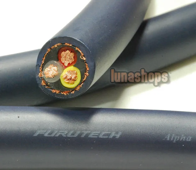 LN004008 для 1 м оптом Hifi Furutech FP-3TS762 OCC мощность DIY кабель для динамика усилителя